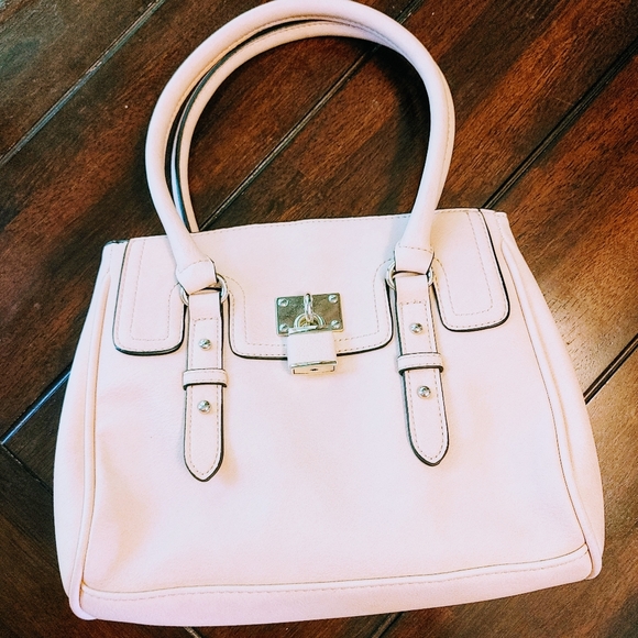 .Blush Pink Satchel with Shoulder Strap - Picture 3 of 11